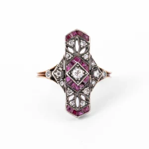 Bague ancienne rubis "Kouzma"