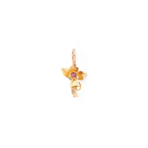 Boucle d'oreille or fleur "Tanaya"