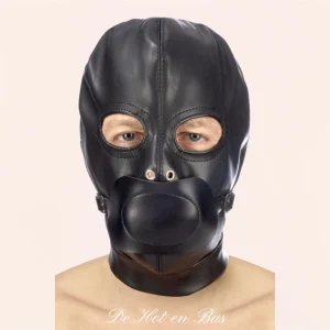 Cagoule premium avec cache bouche - Fetish Tentation