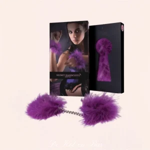 Menottes avec duvet violet - Marabou